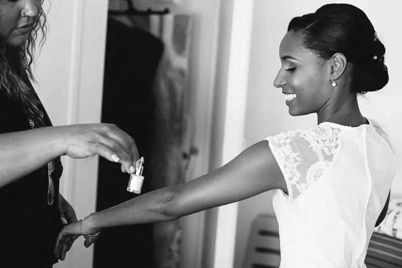 Wedding in Martinique blue and White Organsa