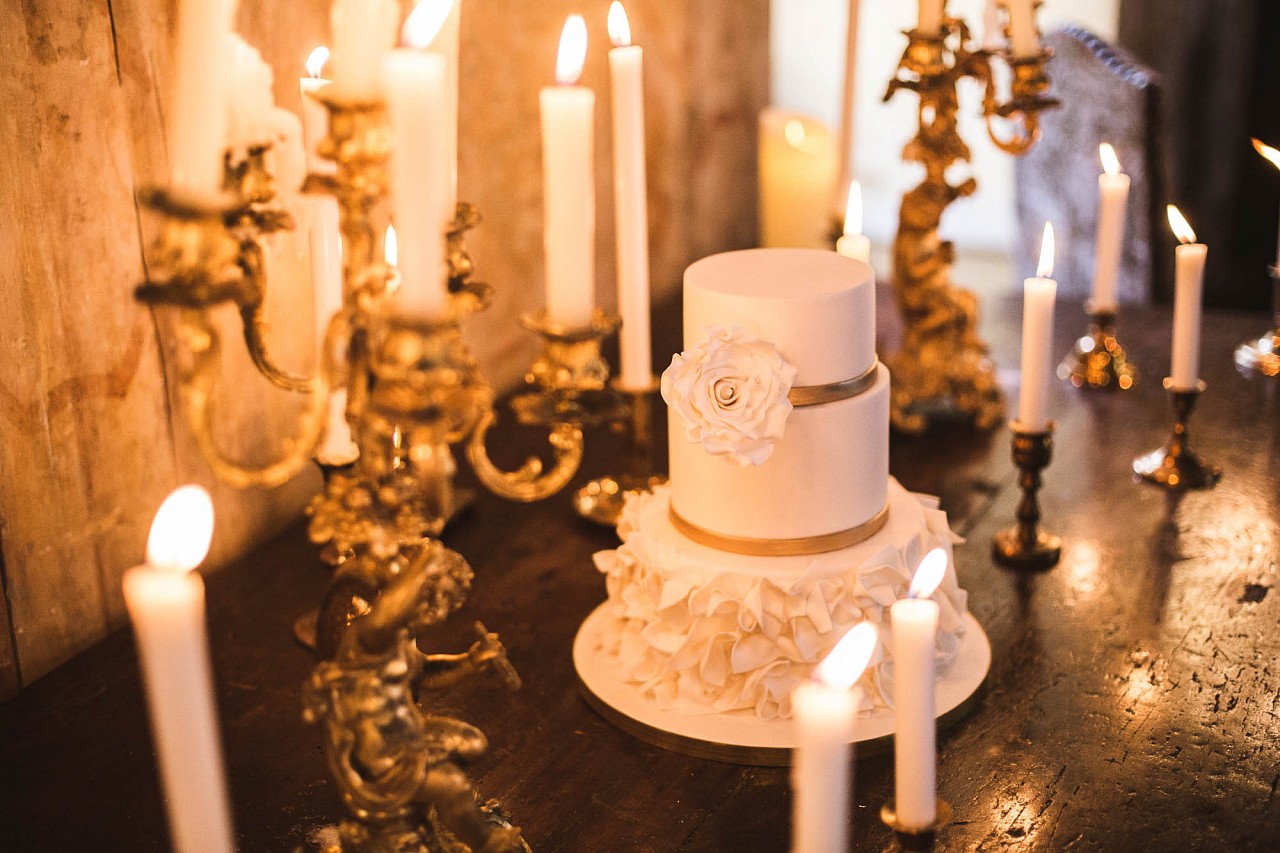 chateau de Farcheville Wedding cake