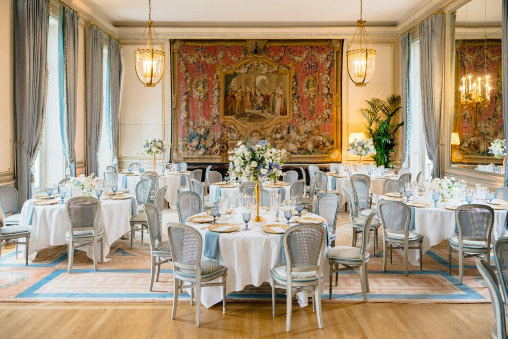 wedding design mariage bleu  cercle de l'union interalliée - Rémi Dupac 