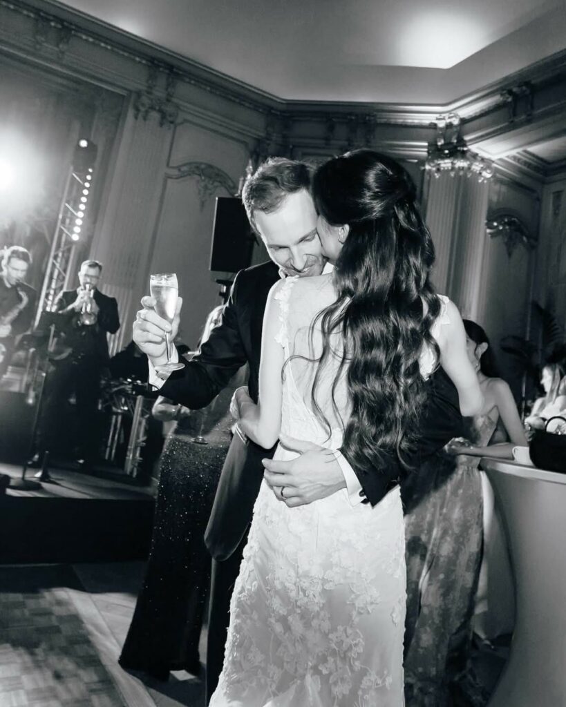 wedding celebration in paris