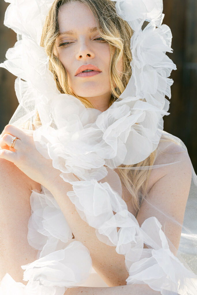 the bride at la coquillade Provence- Organsa Wedding Planner