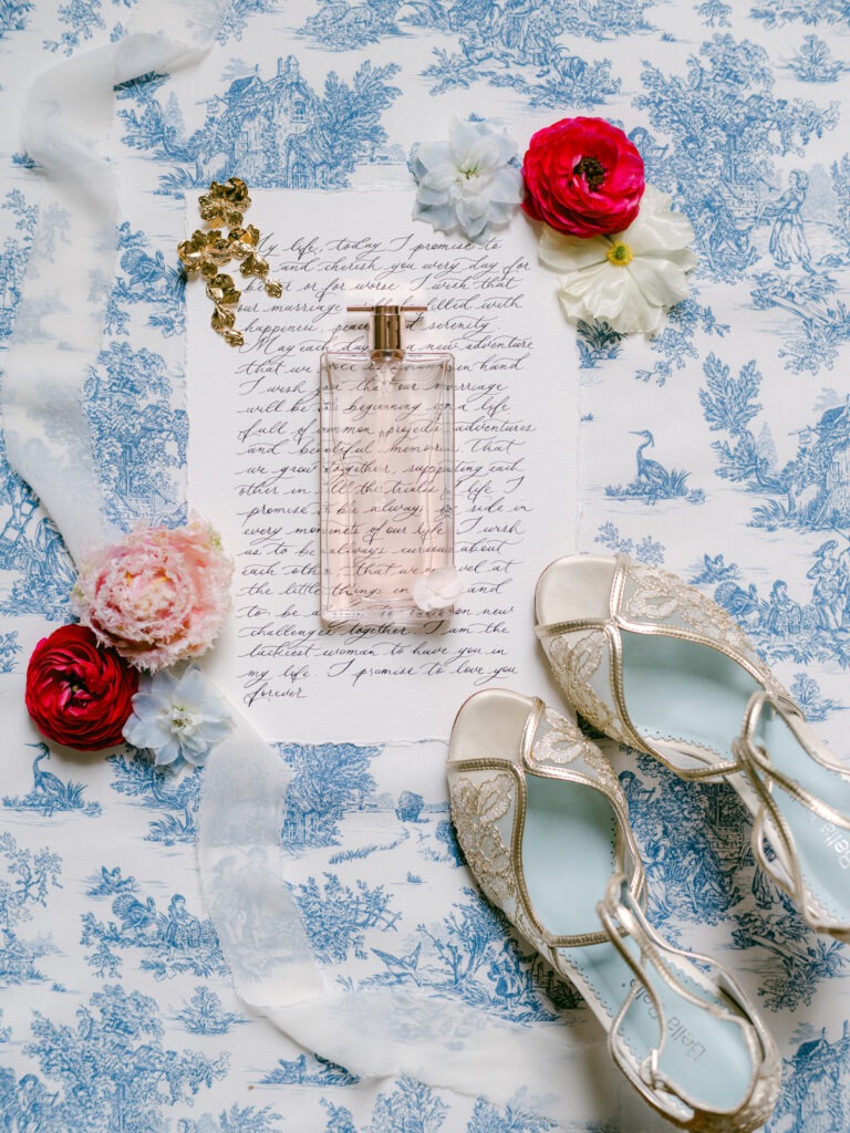 Chateau de Ferriere Wedding Flatlay Design 13
