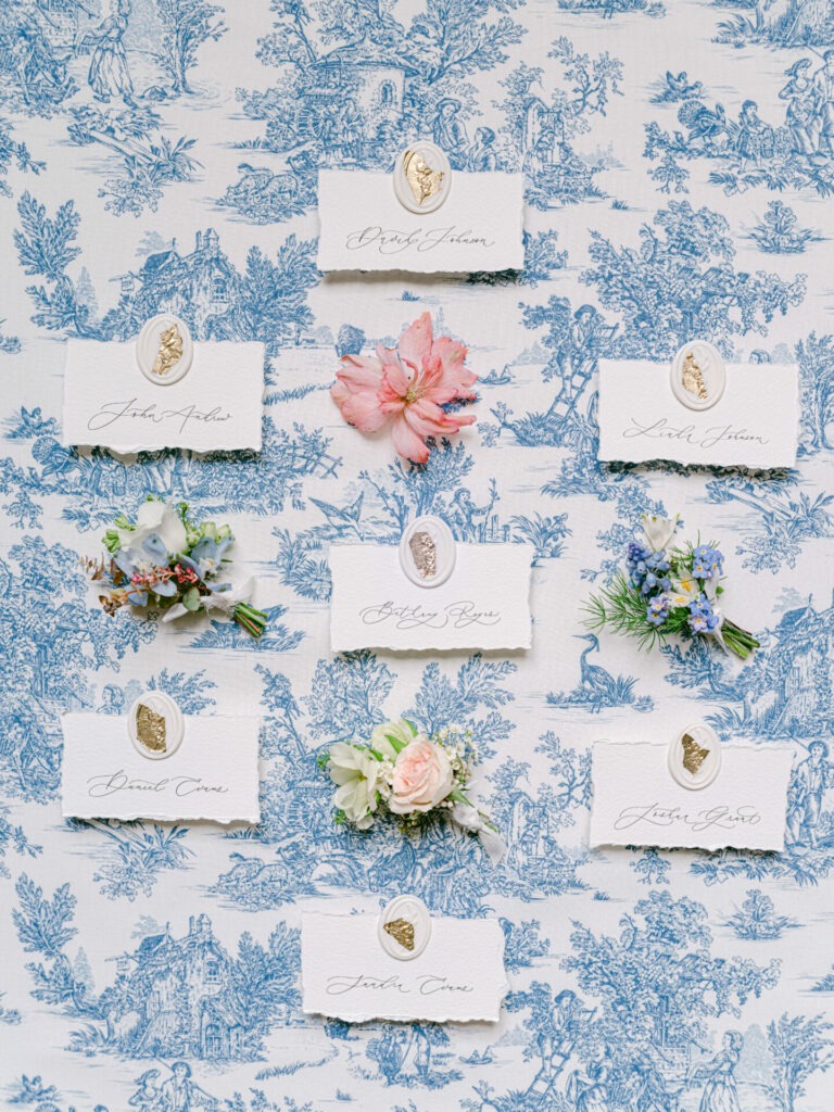 Chateau de Ferriere Wedding Flatlay Design 34