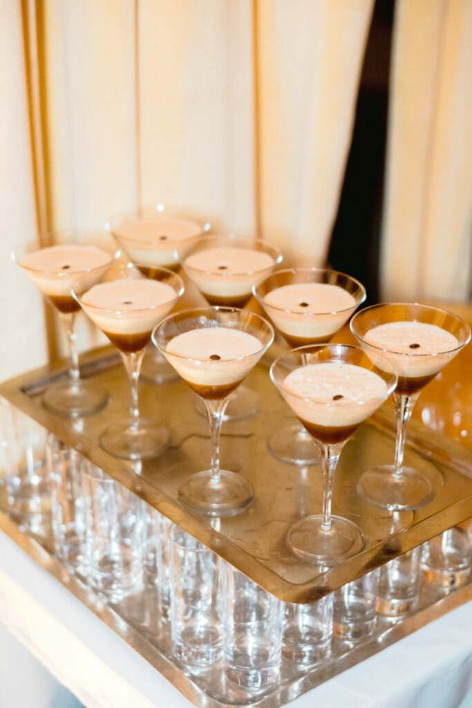 luxury wedding planning. - expresso martini